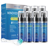 ERWCNMIE 5% minoxidil spray bottle for targeted scalp application and growth support.