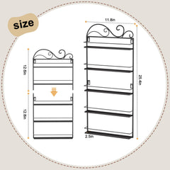 ERYTLLY wall-mounted nail polish rack for salon installation demonstrates versatile professional use.