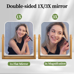 Esayendder desk mirror matte-plastic frame offers durable, clean lines for modern desks.