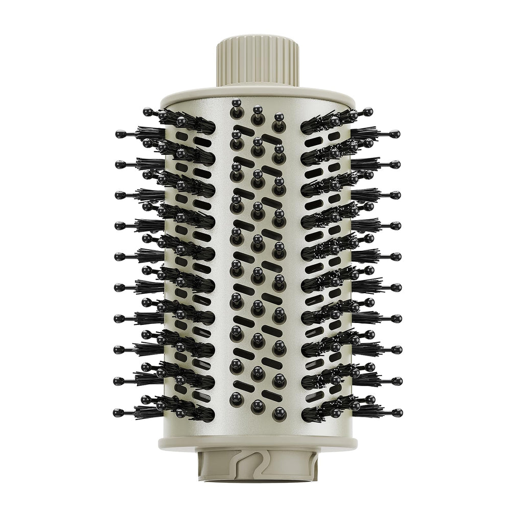 Esctabalt oval brush attachment front view for smooth, scalp-friendly styling.