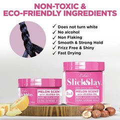 Esha Slick N Slay applied to edges demonstrating precise hold and control