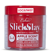 Esha Slick N Slay packaging highlights apple scent and 17 oz for easy braiding.