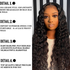 ESIWONHAIR glueless wig with pre-plucked baby hairs for quick, comfortable wear.