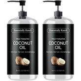 Essentially KateS fractionated coconut oil bottle no scent ideal for skin hydration and daily care.