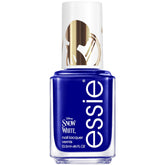 essie Brave & True bottle pour showing bold blue shade for confident nails