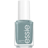 essie Caught In The Rain glossy sage finish enhances neutral manicures.
