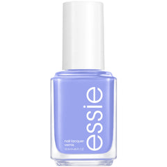 essie Don't Burst My Bubble periwinkle cream finish on nails offers glossy color.
