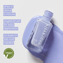 essie expressie no base or top coat needed on clean nails.