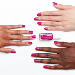 essie expressie color swatch shows vibrant orchid pink with blue undertones