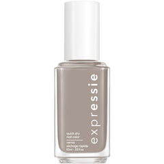 essie Expressie soft gray nail polish bottle with quick-dry cream finish for fast manicures