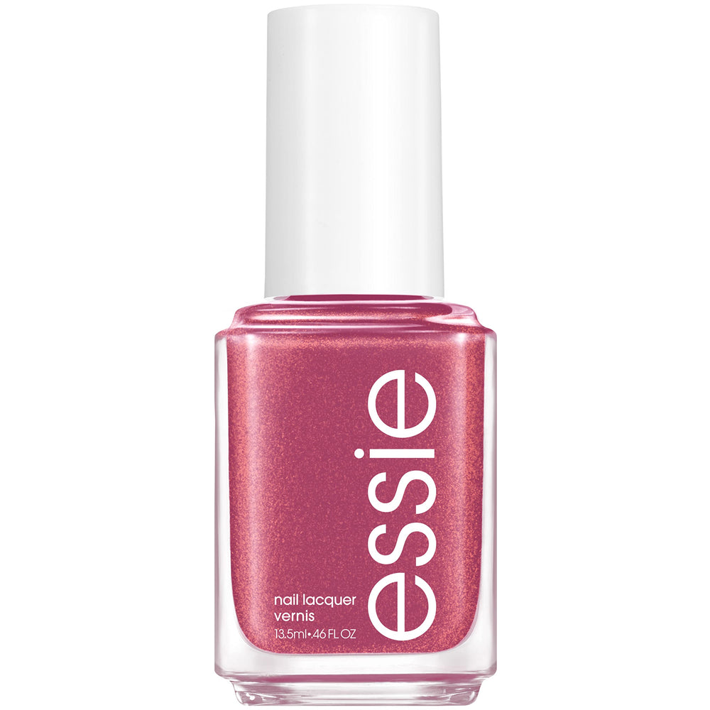 Essie ferris of them all mauve-plum bottle with shimmer finish for chic nails.