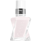 essie gel couture bottle and brush illustrate easy color application for flawless nails.
