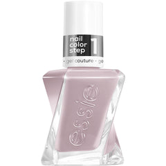 essie gel couture gray nail polish bottle close-up showing longwear and shine