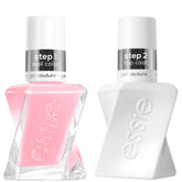 essie gel couture Inside Scoop Kit pink bottle shows long-wear gel-like shine.