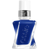 essie Gel Couture blue nail polish bottle shows bold color for a statement manicure
