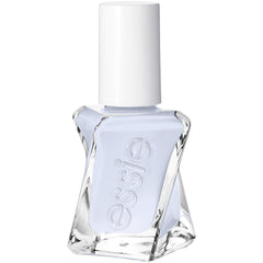 essie Gel Couture Perfect Posture bottle shows longwear periwinkle polish.