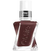 Essie Gel Couture Raisin Brown bottle shows rich color with long-lasting shine.