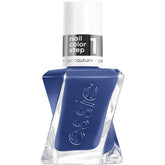 essie gel couture blue bottle shows gel-like shine for long wear