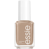 essie Hike It Up bottle close-up shows creamy, glossy midtone tan for chic fall nails.