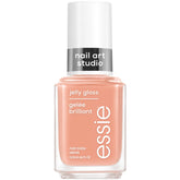 essie jelly gloss bottle closeup highlights sheer, buildable color for layered nail art.