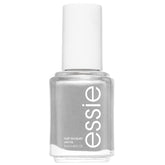 essie No Place Like Chrome silver bottle closeup, delivering a high-gloss salon-worthy look at home.