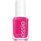 essie Pencil Me In magenta pink bottle close-up shows vibrant cream finish and vegan formula