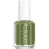 essie win me over bottle shot shows muted khaki-green cream finish for glossy nails