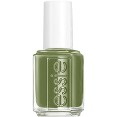 essie win me over bottle shot shows muted khaki-green cream finish for glossy nails