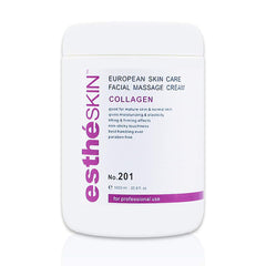 estheSKIN Collagen Facial Massage Cream packaging 1000ml for professional skincare hydration and elasticity