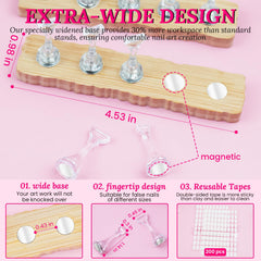 ESUOHYM heart nail stand highlights cute displays for boutique nail art presentations.