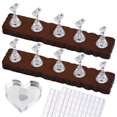 ESUOHYM nail stand wooden base for stable home practice display
