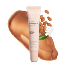 ESW Beauty Vanilla Almond Butter Lip Treatment tube applies creamy tint with nourishing moisture.