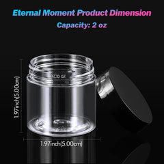 Eternal Moment 2 oz jar lid close-up showing airtight seal for travel.