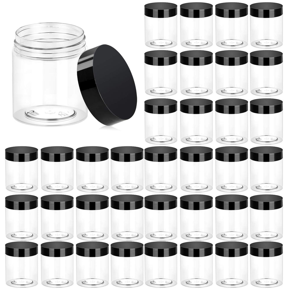 Eternal Moment 36-pack clear jar with lids for cosmetics and samples.
