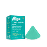 Ethique curl-defining conditioner bar with shea butter front for curl shaping