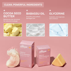Lather in hand shows gentle cleansing without overpowering fragrance from Ethique bar