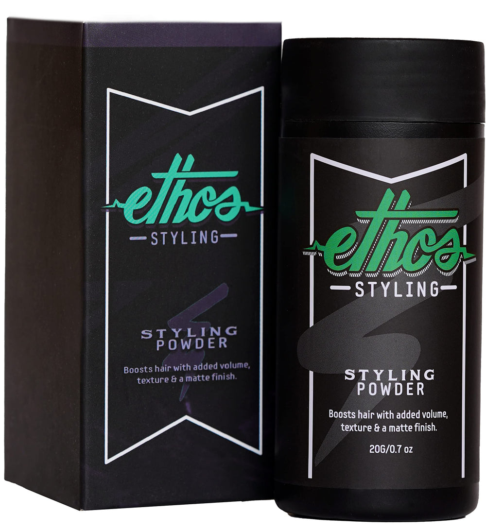 Ethos Styling Texture Powder root dust delivers lift and volume for day-long style.