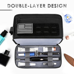 ETRONIK tactical toiletry bag MOLLE pouches for versatile modular storage.