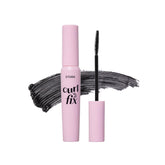 ETUDE Curl Fix Mascara square brush closeup for precise curling and natural volume