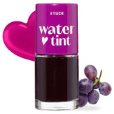 ETUDE Dear Darling Water Tint Grape Ade bottle pour demonstrates controlled, even color.