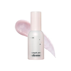 ETUDE Nymph Aura Volumer bottle closeup showing glass skin glow and hydration boost.
