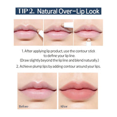 ETUDE Reborn Maker Contour Stick cheek contour closeup emphasizes sculpted look and soft edges.