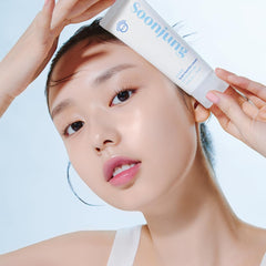 ETUDE SoonJung 10-Free Moist Emulsion cream texture displayed on skin for soft hydration