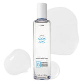 ETUDE SoonJung toner bottle on a white background, ideal for sensitive skin hydration.