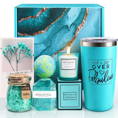 EUASOO Christmas gift basket for women with festive presentation and pampering items