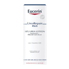 Close-up of Eucerin texture showing rich, non-greasy feel for dry skin