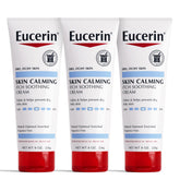 Eucerin Skin Calming Cream tube front showing fragrance-free hydration for sensitive skin.