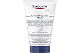Eucerin UreaRepair Plus foot cream bottle shows 10% urea for dry feet