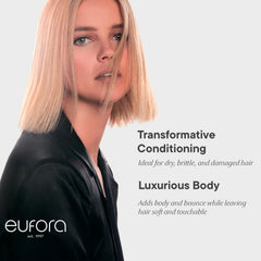 Eufora Bodifying Conditioner packshot highlights color care and hair fullness.