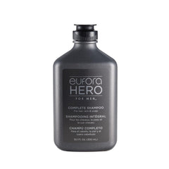 Eufora Hero Men Complete Shampoo bottle illustrating balanced cleansing for clean hair